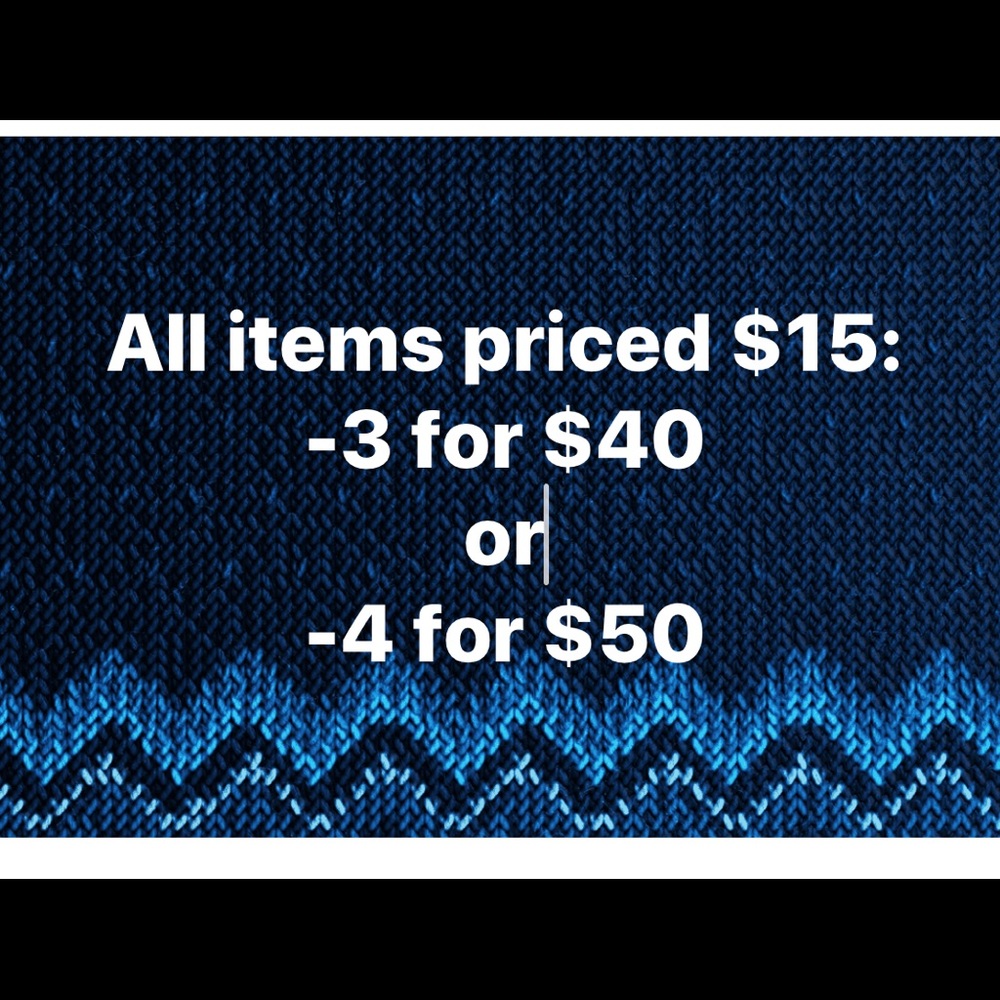 CLOSET SALE ON ALL $15 ITEMS!!!